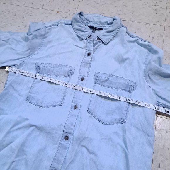 RW&CO | Light blue casual button up long sleeved shirt - Picture 9 of 9